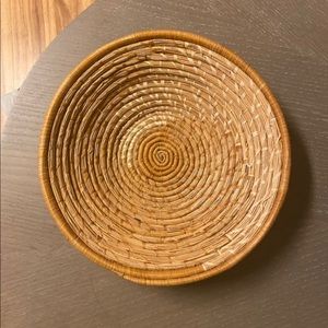 Vintage wall decor wicker basket